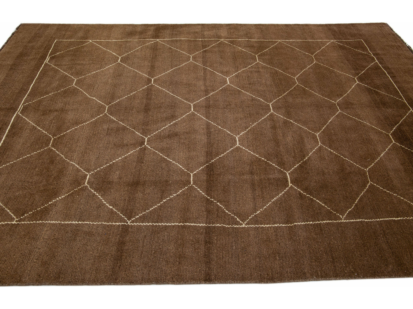 Modern Moroccan Wool Rug 7 X 10