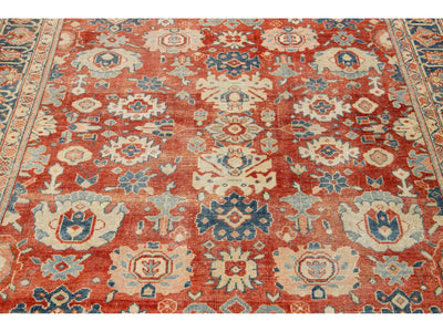 Antique Mahal Wool Rug 6 X 8