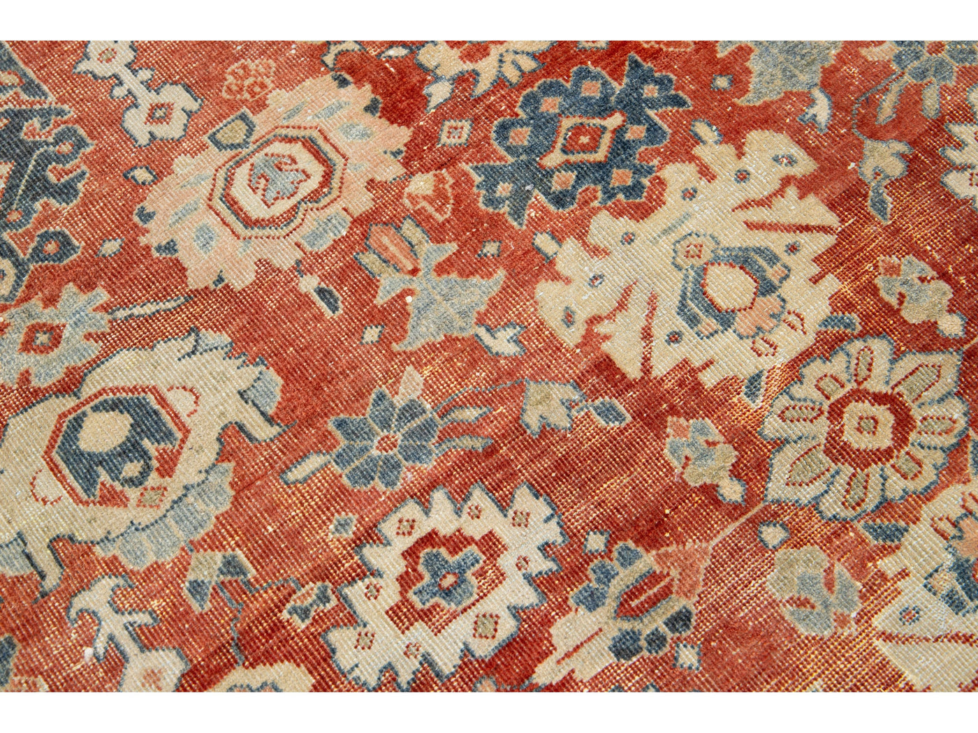 Antique Mahal Wool Rug 6 X 8