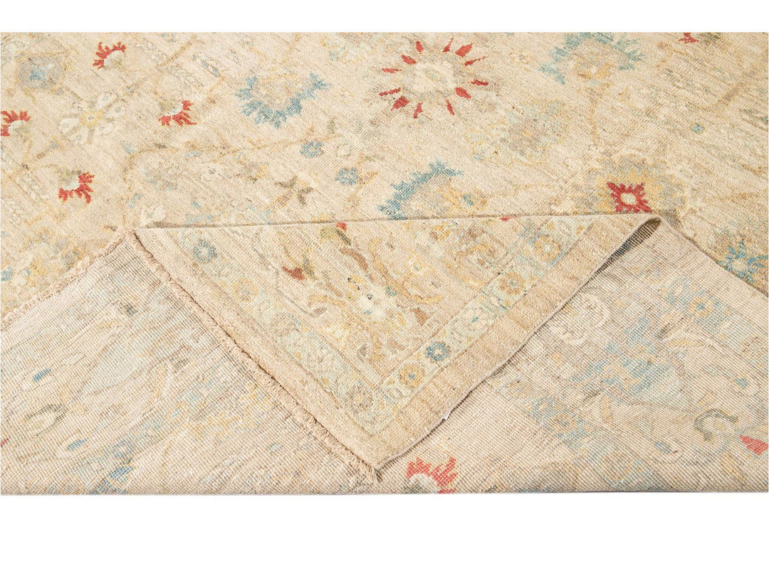 Contemporary Sultanabad Wool Rug 9 X 13