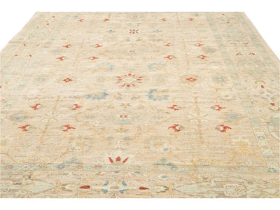 Contemporary Sultanabad Wool Rug 9 X 13
