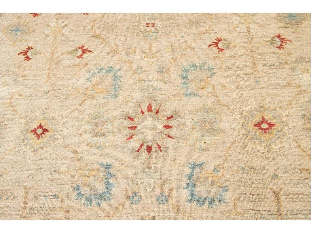 Contemporary Sultanabad Wool Rug 9 X 13