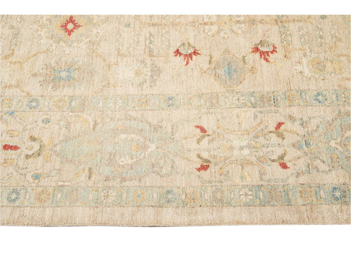 Contemporary Sultanabad Wool Rug 9 X 13