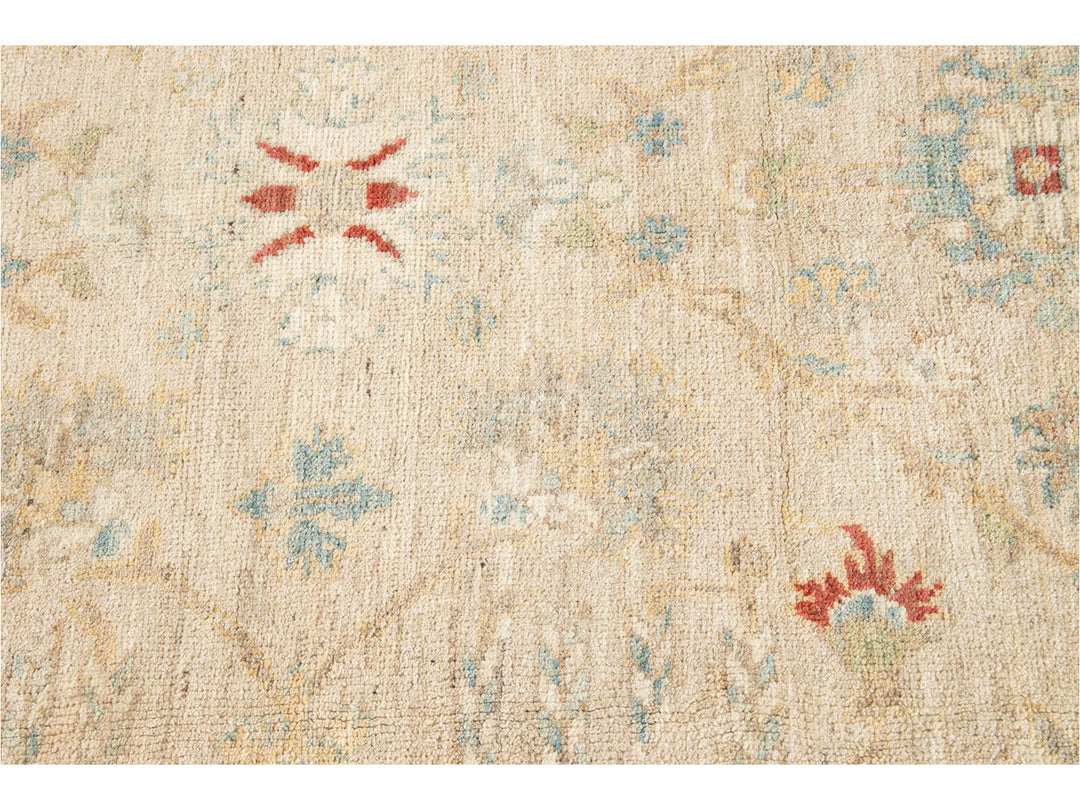Contemporary Sultanabad Wool Rug 9 X 13