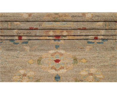 21st Century Modern Sultanabad Wool Runner Rug 3 X 18