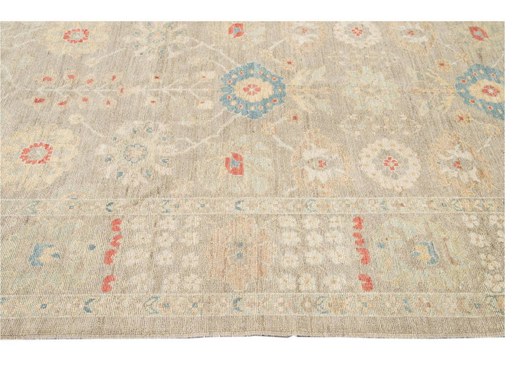 Contemporary Sultanabad Wool Rug 7 X 10
