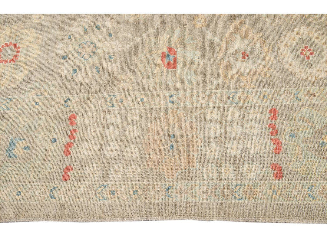 Contemporary Sultanabad Wool Rug 7 X 10