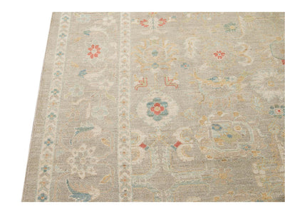 Contemporary Sultanabad Wool Rug 10 X 12
