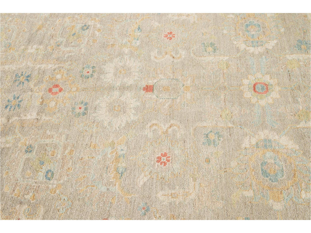 Contemporary Sultanabad Wool Rug 10 X 12