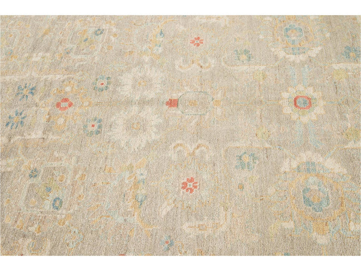 Contemporary Sultanabad Wool Rug 10 X 12