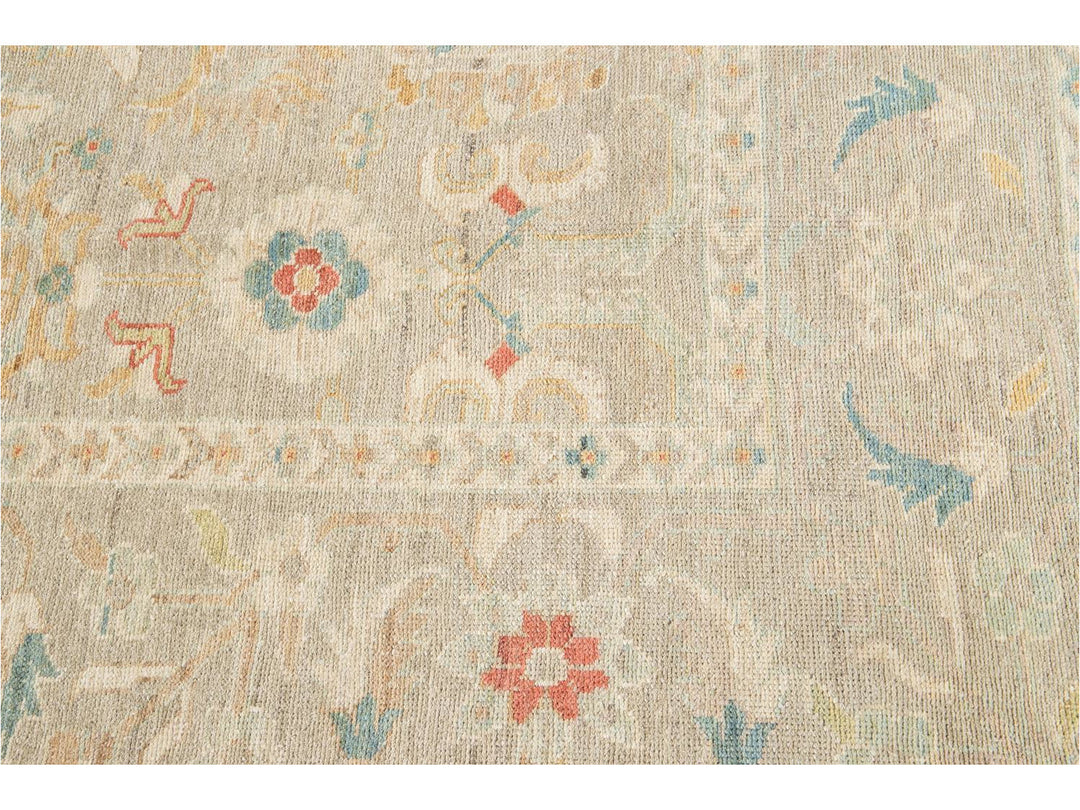 Contemporary Sultanabad Wool Rug 10 X 12