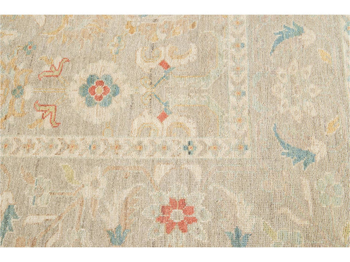 Contemporary Sultanabad Wool Rug 10 X 12