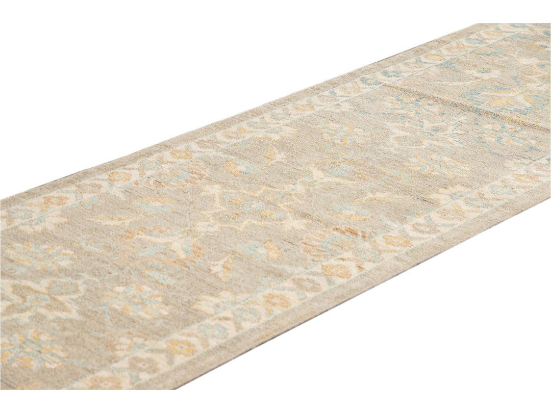 21st Century Modern Sultanabad Wool Runner Rug 3 X 10