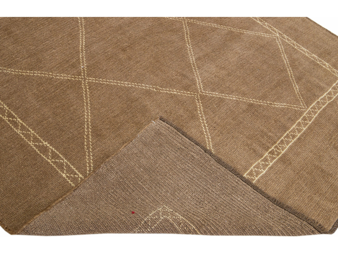 Modern Moroccan Wool Rug 7 X 7
