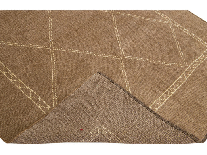 Modern Moroccan Wool Rug 7 X 7