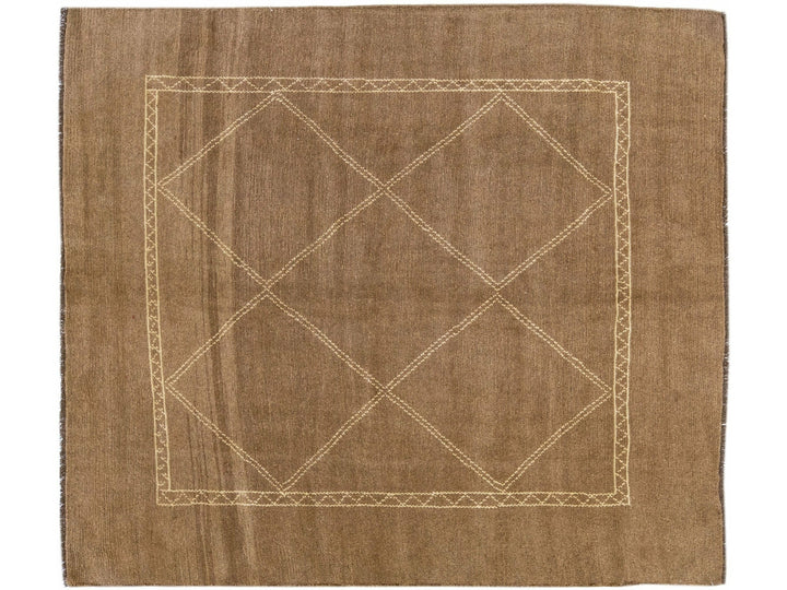 Modern Moroccan Wool Rug 7 X 7