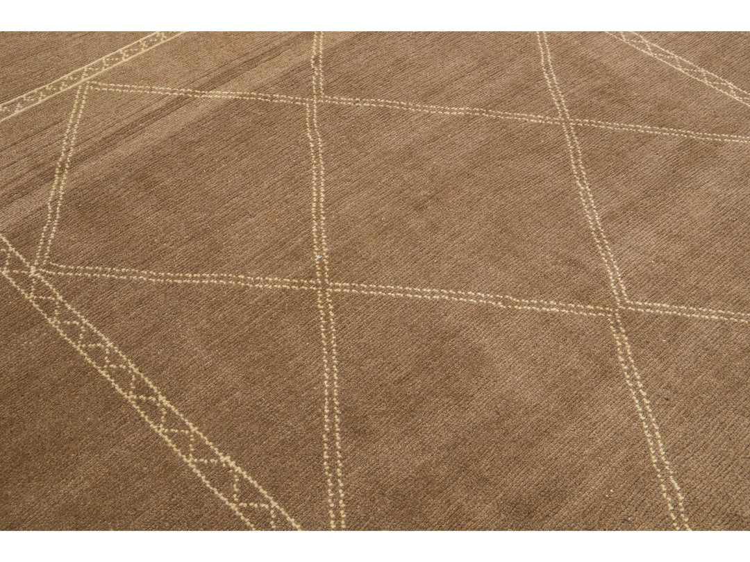 Modern Moroccan Wool Rug 7 X 7