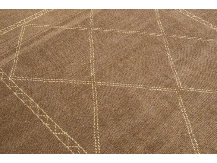 Modern Moroccan Wool Rug 7 X 7