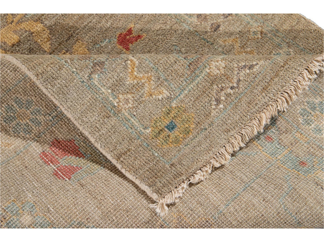21st Century Modern Sultanabad Wool Runner Rug 3 X 17