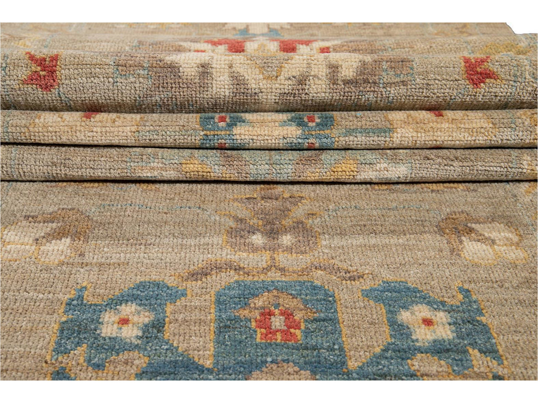 21st Century Modern Sultanabad Wool Runner Rug 3 X 17