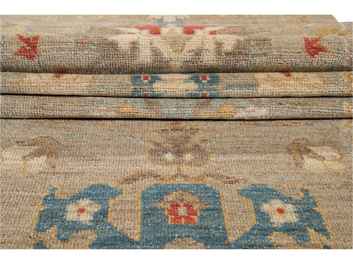 21st Century Modern Sultanabad Wool Runner Rug 3 X 17