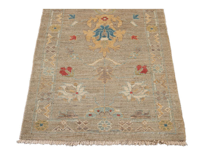 21st Century Modern Sultanabad Wool Runner Rug 3 X 17
