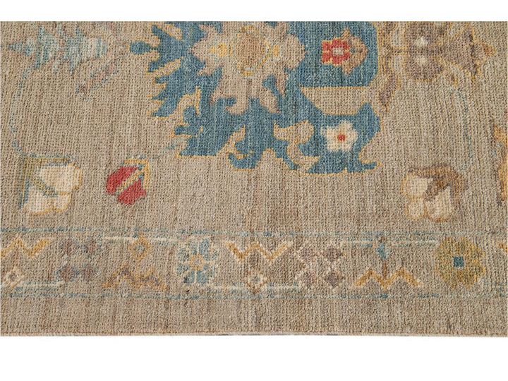 21st Century Modern Sultanabad Wool Runner Rug 3 X 17