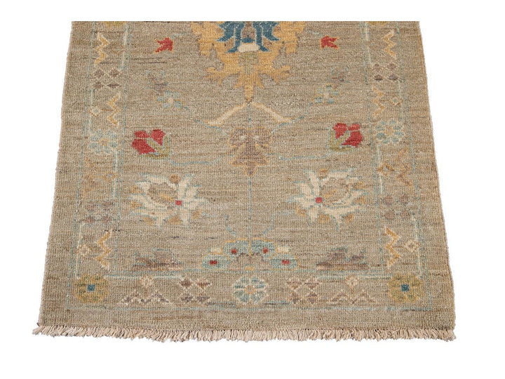 21st Century Modern Sultanabad Wool Runner Rug 3 X 17