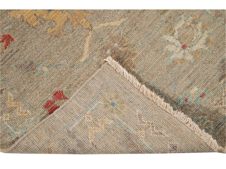21st Century Modern Sultanabad Wool Runner Rug 3 X 17