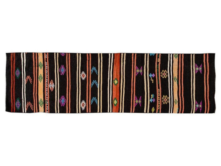 Vintage Kilim Wool Runner 3 X 11