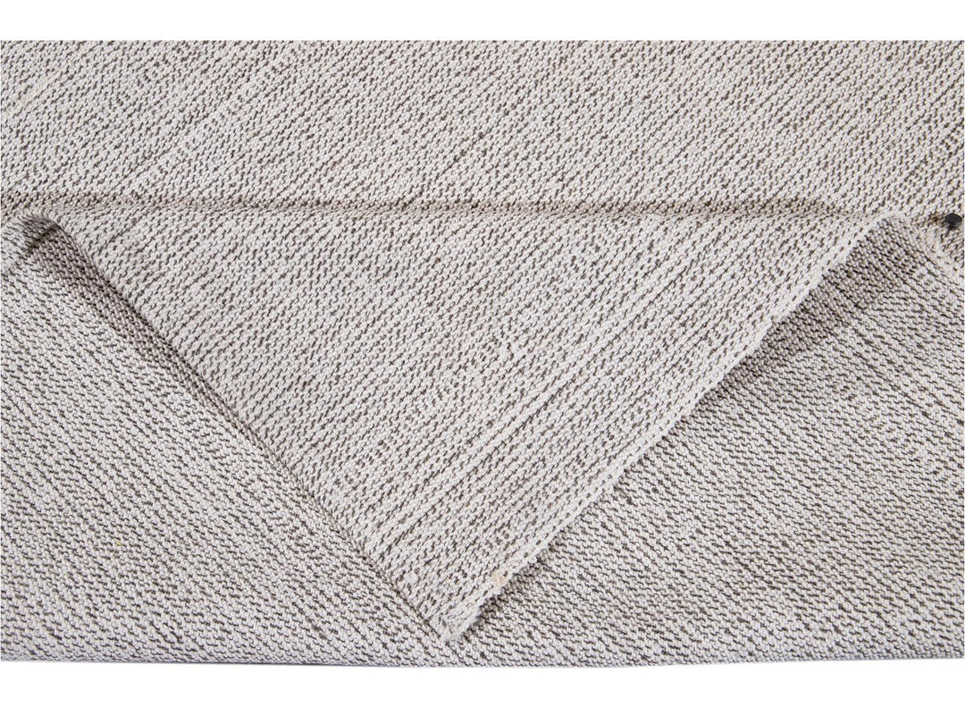 Vintage Flat-Weave Wool Rug 10 X 13