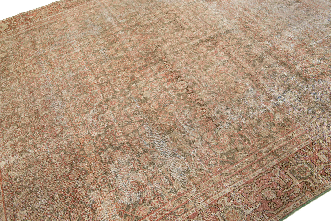 Antique Tabriz Wool Rug 8 X 9