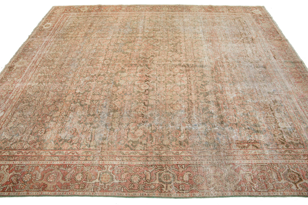 Antique Tabriz Wool Rug 8 X 9