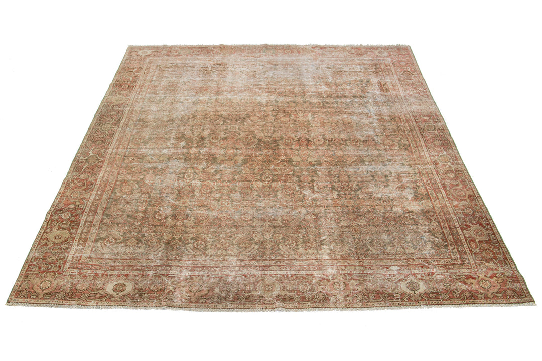 Antique Tabriz Wool Rug 8 X 9