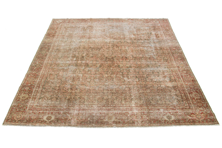 Antique Tabriz Wool Rug 8 X 9