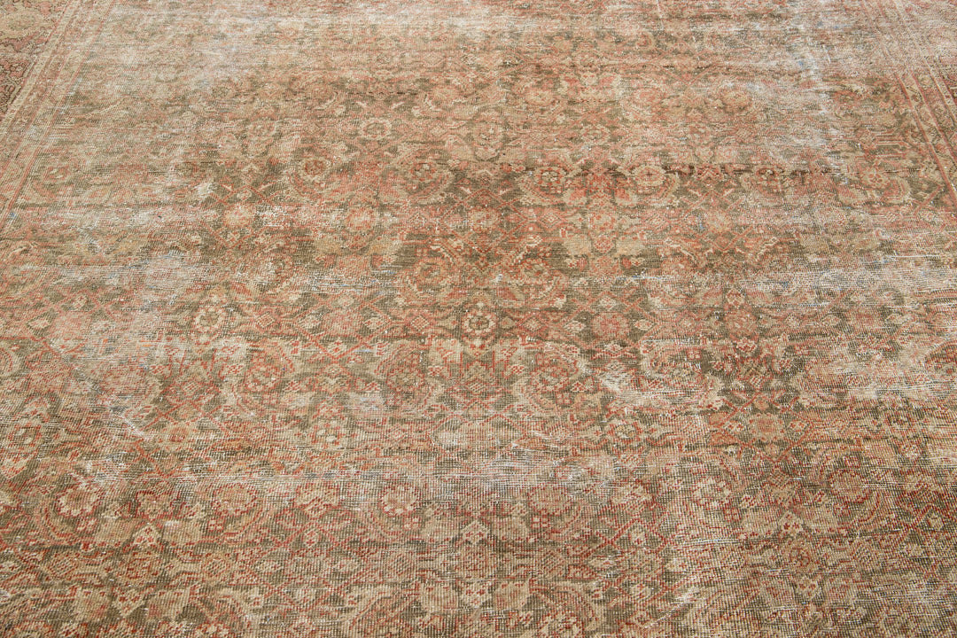Antique Tabriz Wool Rug 8 X 9