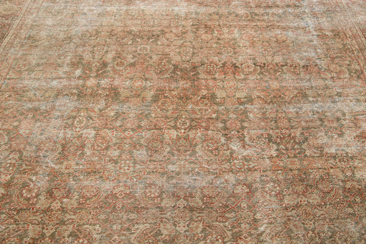 Antique Tabriz Wool Rug 8 X 9