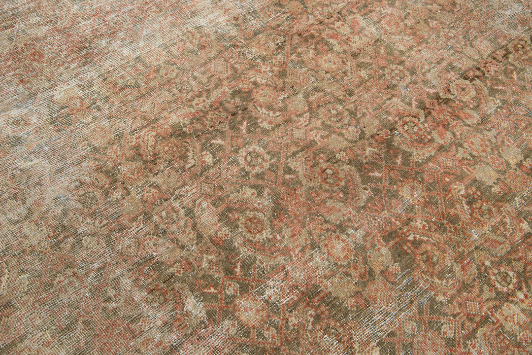 Antique Tabriz Wool Rug 8 X 9