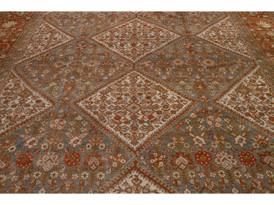 Antique Mahal Wool Rug 10 X 20