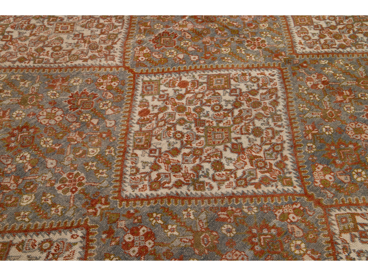 Antique Mahal Wool Rug 10 X 20