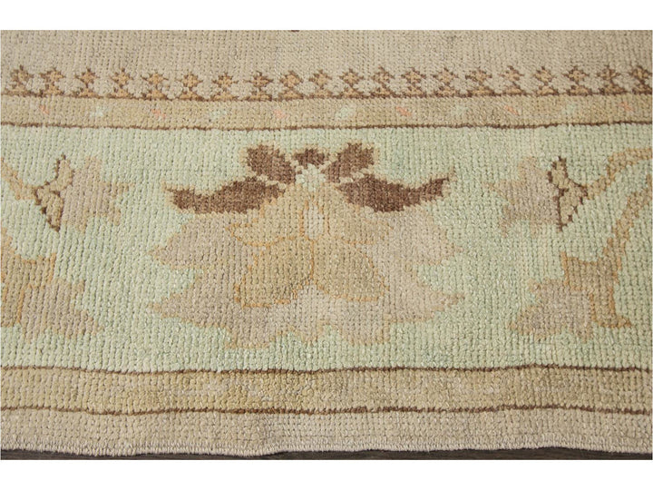 Modern Designed Turkish Oushak Rug 10 X 15