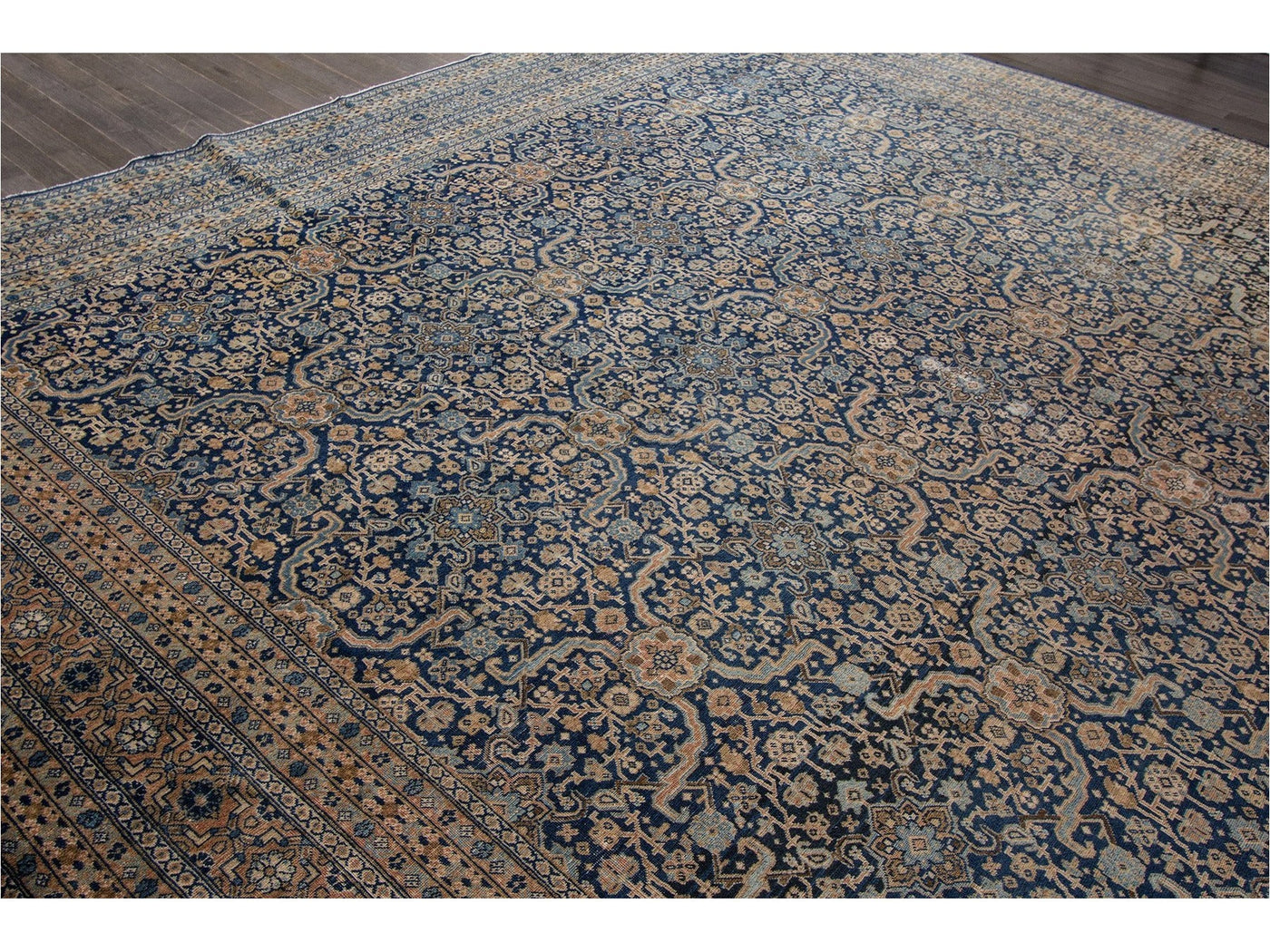 Antique Persian Tabriz Wool Rug 12 X 19