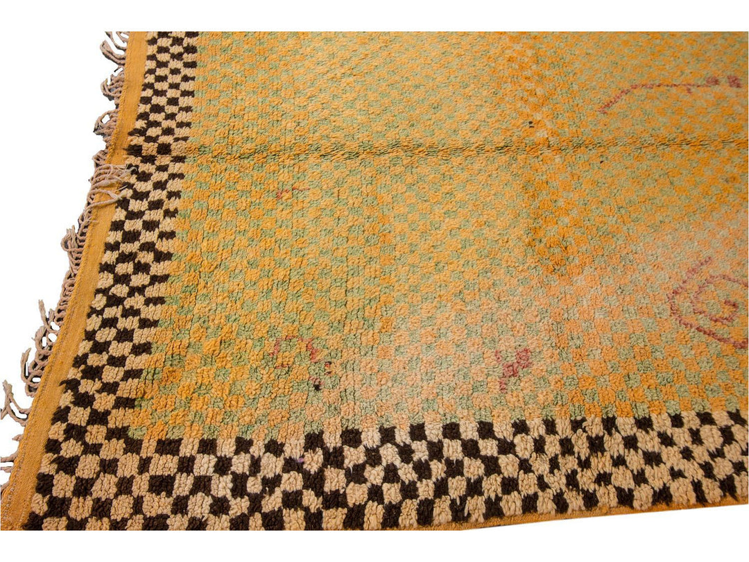 Vintage Moroccan Wool Rug 6 X 10