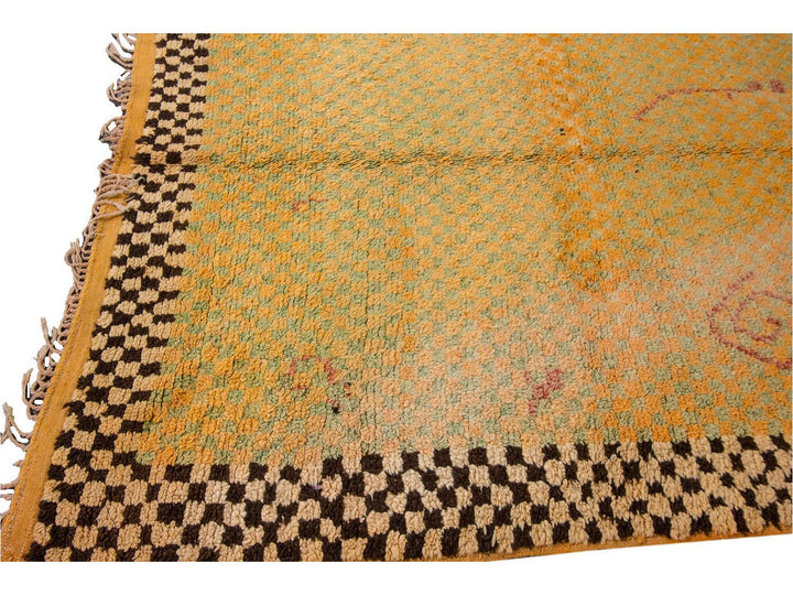 Vintage Moroccan Wool Rug 6 X 10