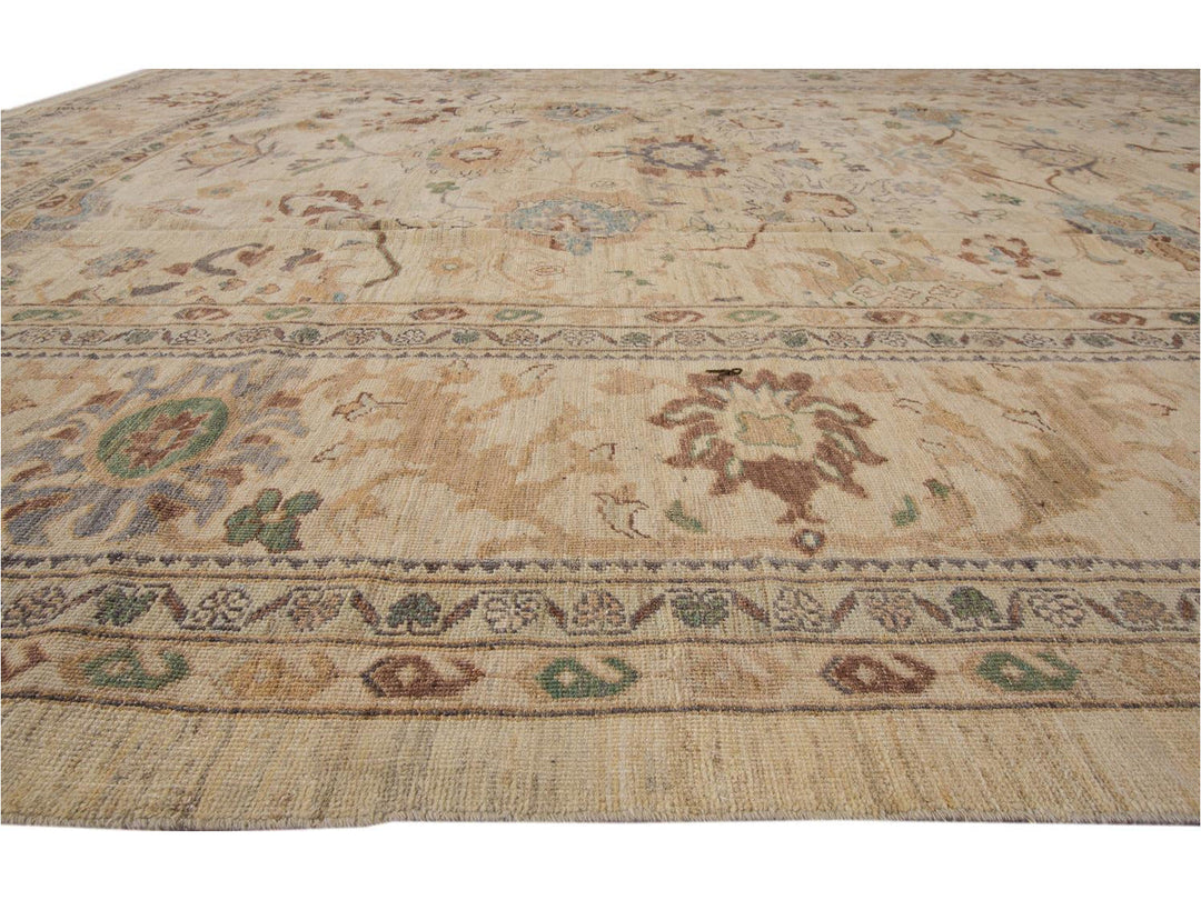 Modern Sultanabad Oversize Wool Rug 12 X 16