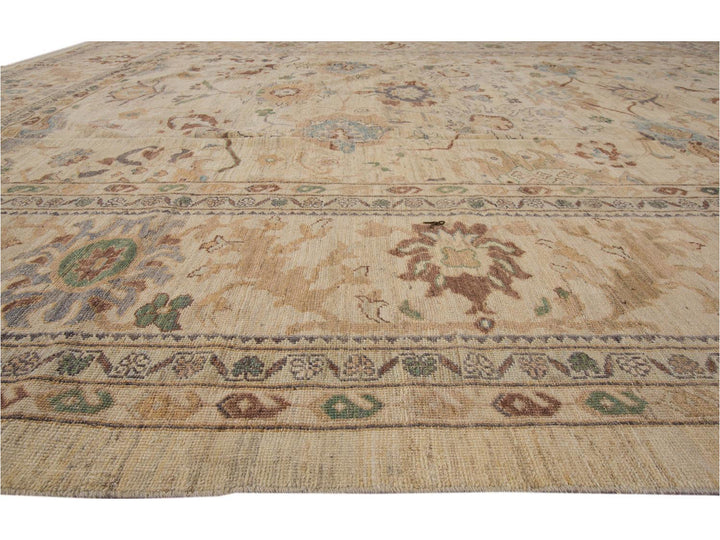 Modern Sultanabad Oversize Wool Rug 12 X 16