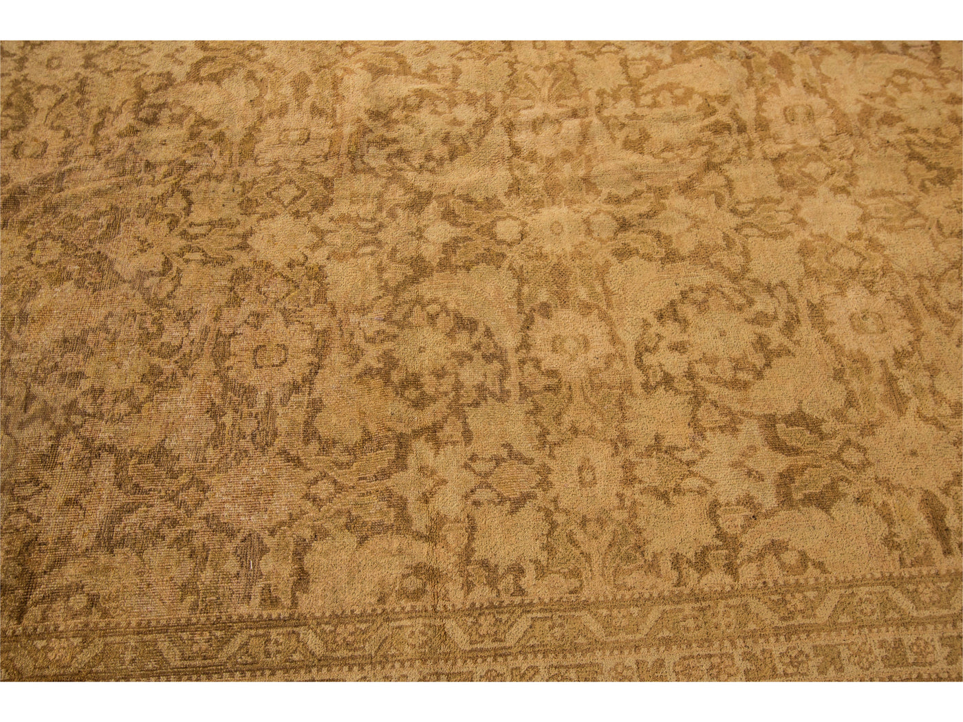 Antique Indian Agra Wool Rug 13 X 17