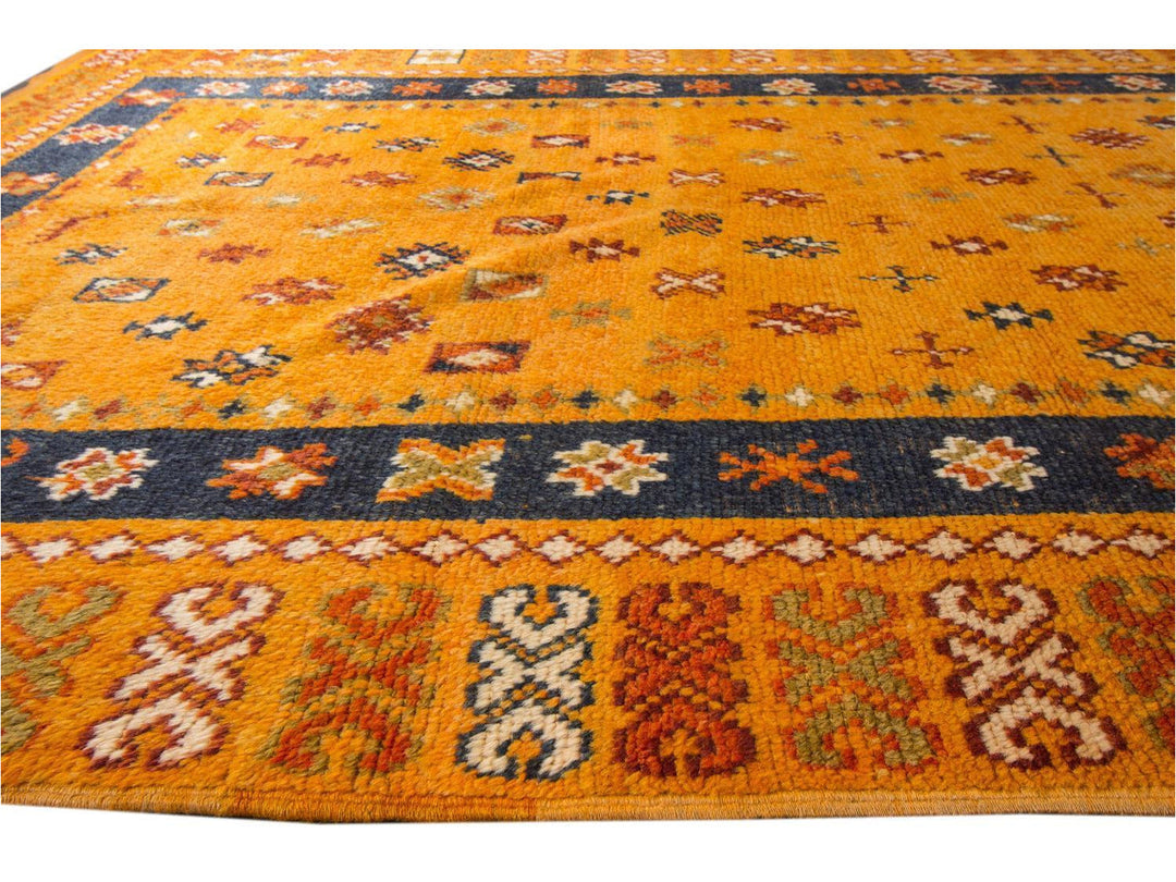 Vintage Moroccan Wool Rug 5 X 13