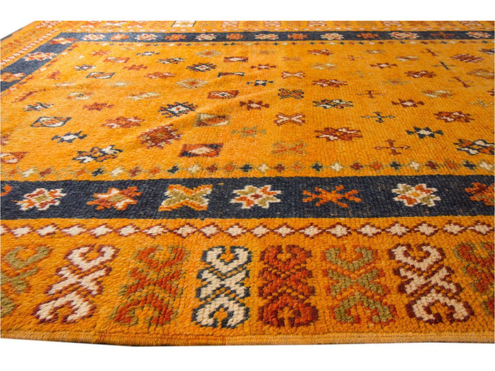 Vintage Moroccan Wool Rug 5 X 13