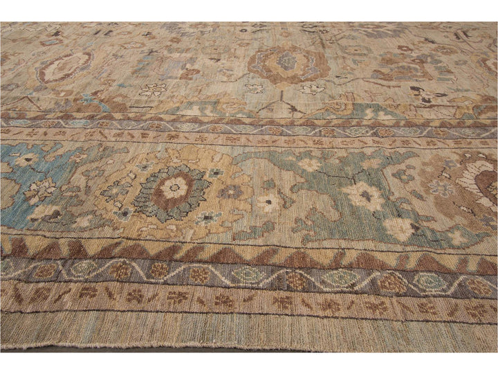 Contemporary Sultanabad Oversize Wool Rug 13 X 20